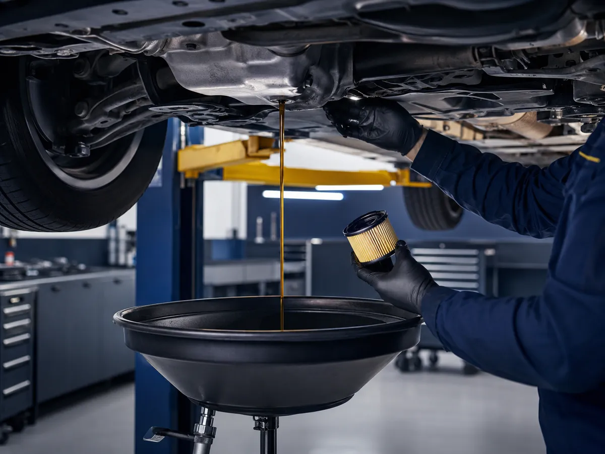 Motor Yağı Değişimi — Koparan Oto Elektrik servisinde uygulama