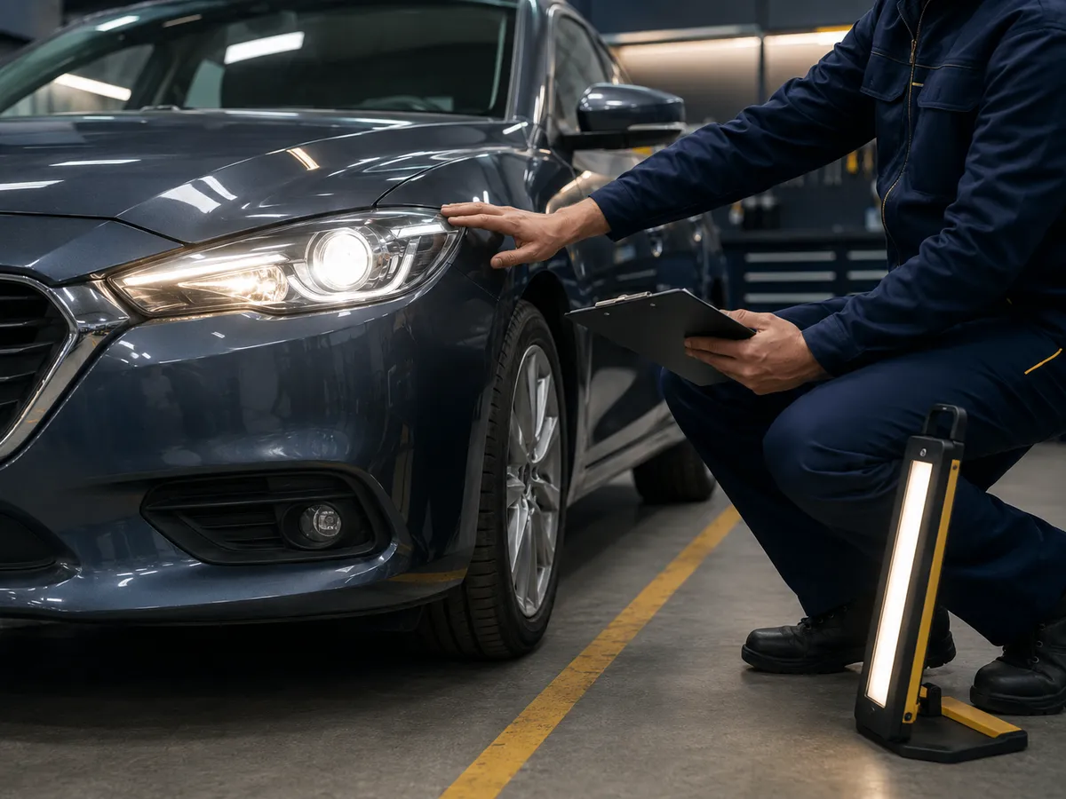 Araç Muayene Ön Hazırlık — Koparan Oto Elektrik servisinde uygulama