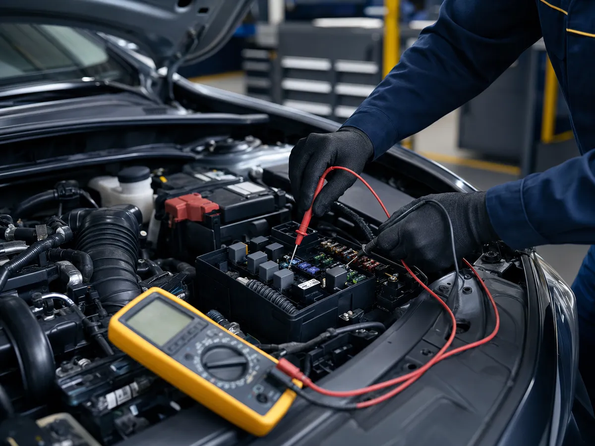 Oto Elektrik ve Elektronik — Koparan Oto Elektrik servisinde uygulama